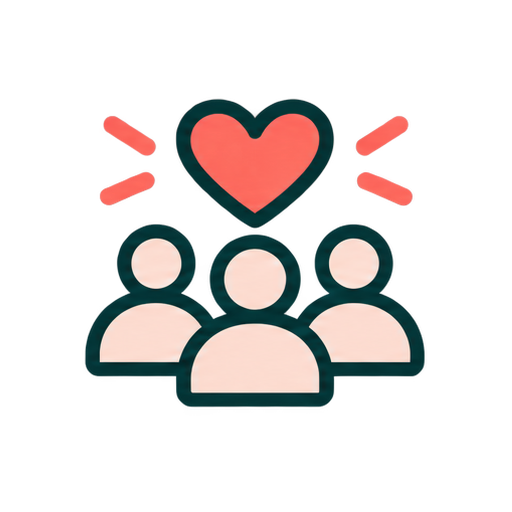 Soxlee happy customers heart and people illustration